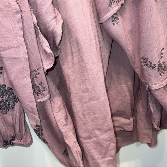 Extra Small Emma Dress Elderberry Purple Swing Dress Keyhole Bk - Picture 3 of 4